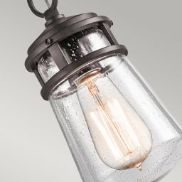 Elstead Lighting Lyndon lampa wisząca 1x60 W brązowa KL-LYNDON8-S-AZ