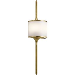 Elstead Lighting Mona kinkiet 2x3 W naturalny mosiądz KL-MONA-L-NBR