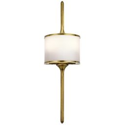 Elstead Lighting Mona kinkiet 2x3 W naturalny mosiądz KL-MONA-S-NBR