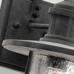Elstead Lighting Riverwood kinkiet zewnętrzny 1x60 W postarzany cynk KL-RIVERWOOD2-M