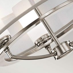 Elstead Lighting Saldana lampa wisząca 3x3 W klasyczny pewter KL-SALDANA3