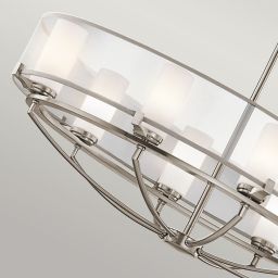 Elstead Lighting Saldana lampa wisząca 8x3 W klasyczny pewter KL-SALDANA8