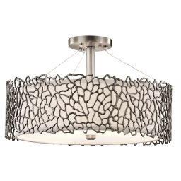 Elstead Lighting Silver Coral lampa wisząca 3x60 W KL-SILVER-CORAL-P-A