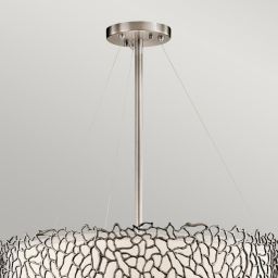 Elstead Lighting Silver Coral lampa wisząca 4x60 W KL-SILVER-CORAL-P-B