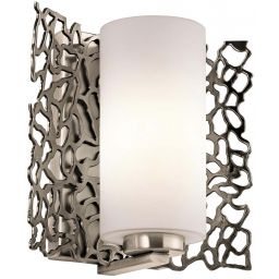 Elstead Lighting Silver Coral kinkiet 1x60 W cyna KL-SILVER-CORAL1