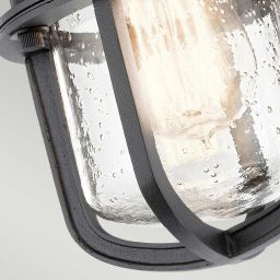 Elstead Lighting Suri lampa podsufitowa zewnętrzna 1x40 W czarna KL-SURI-F