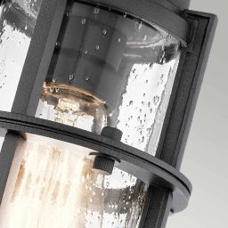 Elstead Lighting Suri lampa podsufitowa zewnętrzna 1x40 W czarna KL-SURI-F