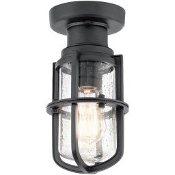 Elstead Lighting Suri lampa podsufitowa zewnętrzna 1x40 W czarna KL-SURI-F