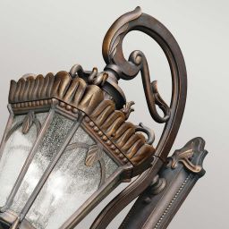 Elstead Lighting Tournai kinkiet zewnętrzny 4x60 W szary-brązowy KL-TOURNAI1G-XL