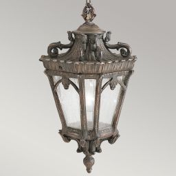 Elstead Lighting Tournai lampa wisząca zewnętrzna 1x60 W szara-brązowa KL-TOURNAI8-M