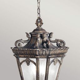Elstead Lighting Tournai lampa wisząca zewnętrzna 3x60 W szara-brązowa KL-TOURNAI8-XL