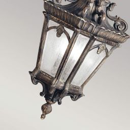 Elstead Lighting Tournai lampa wisząca zewnętrzna 3x60 W szara-brązowa KL-TOURNAI8-XL