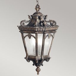 Elstead Lighting Tournai lampa wisząca zewnętrzna 3x60 W szara-brązowa KL-TOURNAI8-XL