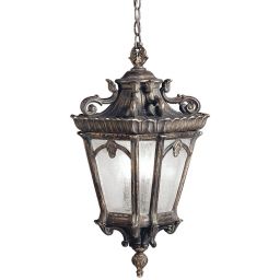 Elstead Lighting Tournai lampa wisząca zewnętrzna 3x60 W szara-brązowa KL-TOURNAI8-XL