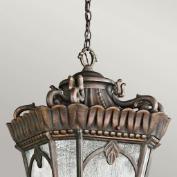 Elstead Lighting Tournai lampa wisząca zewnętrzna 4x60 W szara-brązowa KL-TOURNAI8G-XL