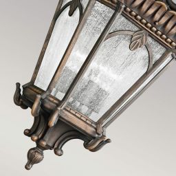Elstead Lighting Tournai lampa wisząca zewnętrzna 4x60 W szara-brązowa KL-TOURNAI8G-XL