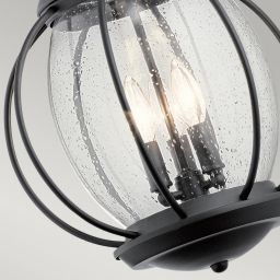 Elstead Lighting Vandalia lampa wisząca zewnętrzna 3x60 W czarna KL-VANDALIA8-L