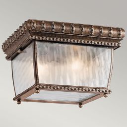Elstead Lighting Venetian Rain lampa podsufitowa zewnętrzna 2x60 W brązowa KL-VENETIAN-F