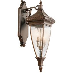 Elstead Lighting Venetian Rain kinkiet zewnętrzny 3x60 W brązowy KL-VENETIAN2-L