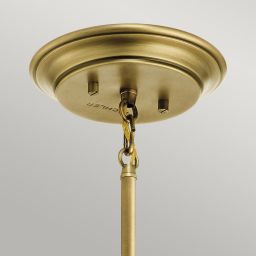Elstead Lighting Waverly lampa wisząca 1x60 W mosiądz KL-WAVERLY-MP-NBR