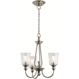 Elstead Lighting Waverly lampa wisząca 3x60 W cynowa KL-WAVERLY3-CLP