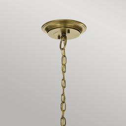 Elstead Lighting Waverly lampa wisząca 3x60 W mosiądz KL-WAVERLY3-NBR