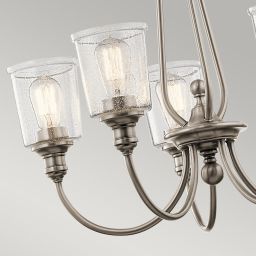 Elstead Lighting Waverly lampa wisząca 5x60 W cynowa KL-WAVERLY5-CLP
