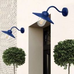 Elstead Lighting Klampenborg kinkiet zewnętrzny 1x60 W niebieski KLAMPENBORG-NVB