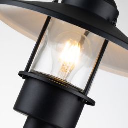 Elstead Lighting Klampenborg lampa stojąca zewnętrzna 1x60 W czarna KLAMPENBORG-PED-BK