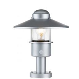 Elstead Lighting Klampenborg lampa stojąca zewnętrzna 1x60 W srebrna KLAMPENBORG-PED-SIL