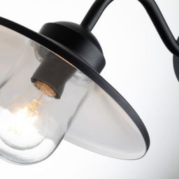 Elstead Lighting Klampenborg kinkiet zewnętrzny z czujnikiem ruchu 1x60 W czarny KLAMPENBORG-PIR-BK
