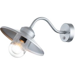 Elstead Lighting Klampenborg kinkiet zewnętrzny z czujnikiem ruchu 1x60 W srebrny KLAMPENBORG-PIR-SIL