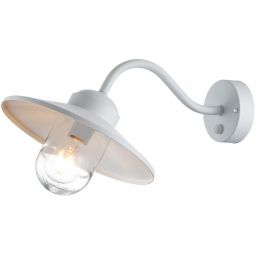 Elstead Lighting Klampenborg kinkiet zewnętrzny z czujnikiem ruchu 1x60 W biały KLAMPENBORG-PIR-WHT