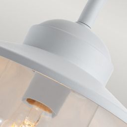 Elstead Lighting Klampenborg kinkiet zewnętrzny z czujnikiem ruchu 1x60 W biały KLAMPENBORG-PIR-WHT