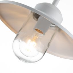 Elstead Lighting Klampenborg kinkiet zewnętrzny 1x60 W biały KLAMPENBORG-WHT