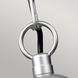 Elstead Lighting Klampenborg lampa wisząca 1x60 W srebrna KLAMPENBORG8