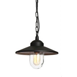 Elstead Lighting Klampenborg lampa wisząca 1x W czarna KLAMPENBORG8-BK