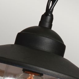 Elstead Lighting Klampenborg lampa wisząca 1x W czarna KLAMPENBORG8-BK