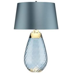 Elstead Lighting Lena lampa stołowa 1x60 W 1x7 W LED niebieska LENA-TL-L-BLUE