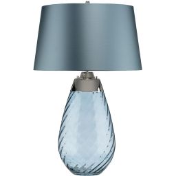 Elstead Lighting Lena lampa stołowa 1x60 W 1x7 W LED niebieska LENA-TL-L-BLUE