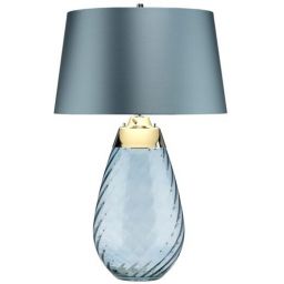 Elstead Lighting Lena lampa stołowa 1x60 W 1x7 W LED niebieska LENA-TL-L-BLUE