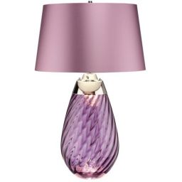 Elstead Lighting Lena lampa stołowa 1x60 W 1x7 W LED fioletowa LENA-TL-L-PLUM