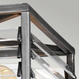 Elstead Lighting Louvre lampa podsufitowa 4x60 W szara LOUVRE-4F