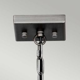 Elstead Lighting Louvre lampa wisząca 4x60 W szary/popielaty LOUVRE-4P