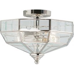 Elstead Lighting Old Park lampa podsufitowa 2x60 W polerowany nikiel OLD-PARK-PN