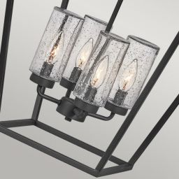 Quintiesse Alford Place lampa wisząca 4x40 W czarna QN-ALFORD-PLACE-4P-MB