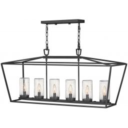 Quintiesse Alford Place lampa wisząca 6x40 W czarna QN-ALFORD-PLACE-6P-MB