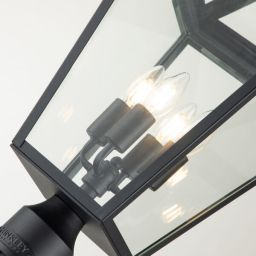 Quintiesse Alford Place lampa stojąca zewnętrzna 4x40 W czarna QN-ALFORD-PLACE5-L-MB