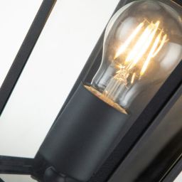 Quintiesse Alford Place lampa podsufitowa zewnętrzna 1x40 W czarna QN-ALFORD-PLACE7-S-MB