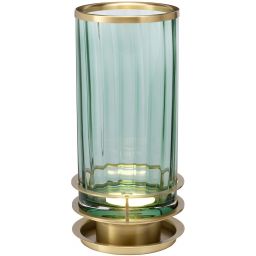 Quintiesse Arno lampa stołowa 1x9 W postarzany mosiądz/zielona  QN-ARNO-GREEN-AB